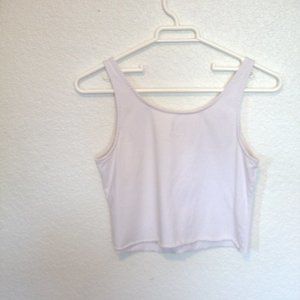 White J Jill Perfect Tank Top Custom Cropped Size Small